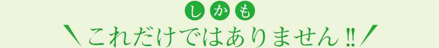 しかも、これだけではありません!!